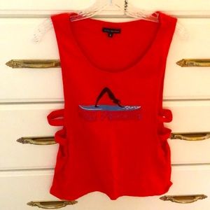 Yoga Glyphs Dog Paddle Tank